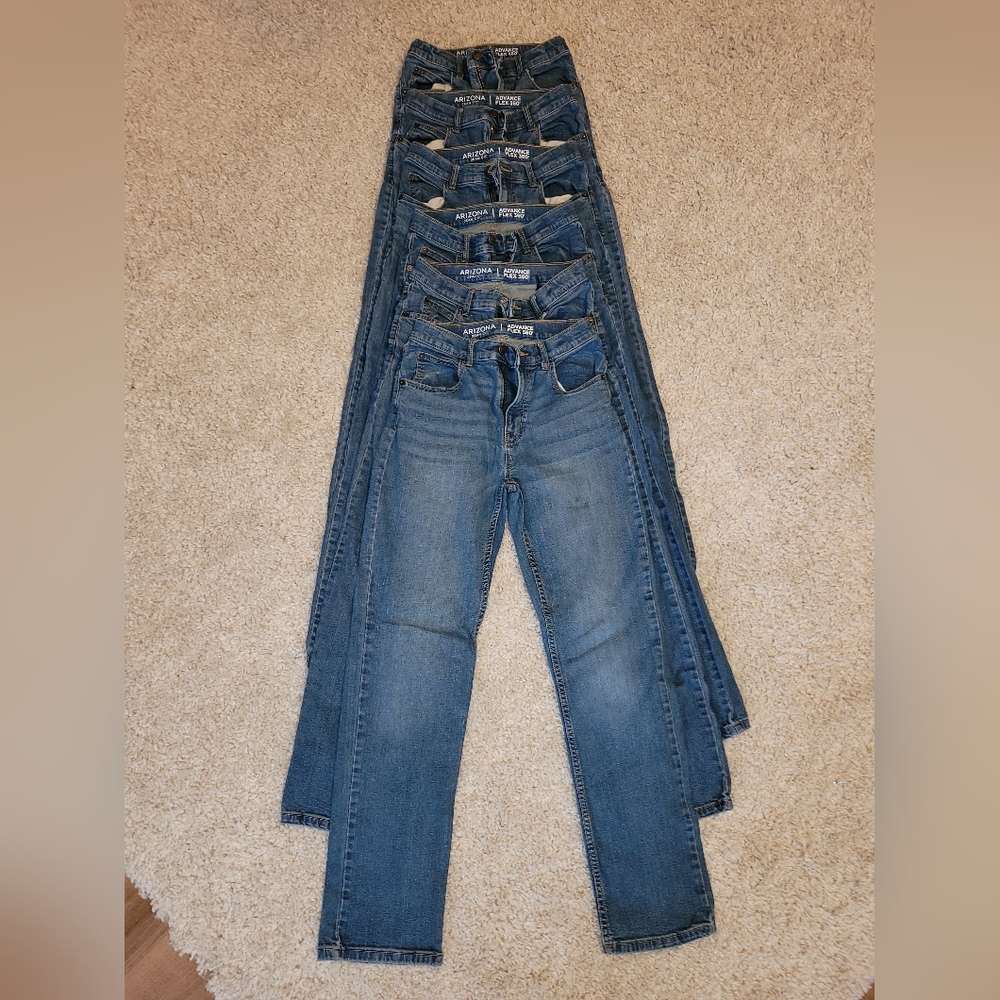 Arizona Boys jeans 18 slim, Flex 360 bundle, 6 pairs.